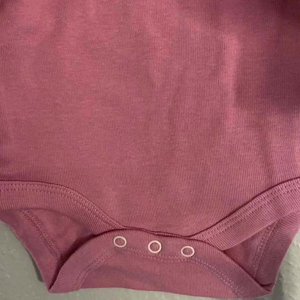 Baby Girls' 4pk Meadow Long Sleeve Bodysuit - Cloud Island™ Pink/Green/White NB
